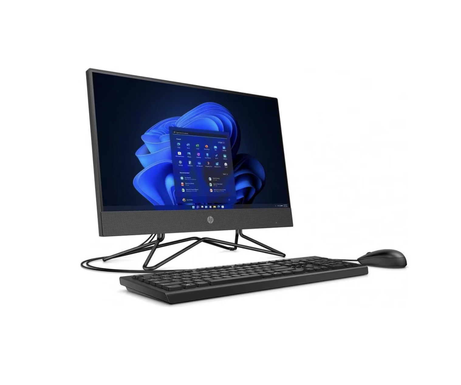 PC All in One HP 205 G4, AMD Ryzen 3, 8GB RAM, SSD 256GB, Pantalla de 21.5", Windows 11 Home, Modelo: 7F5K0LT