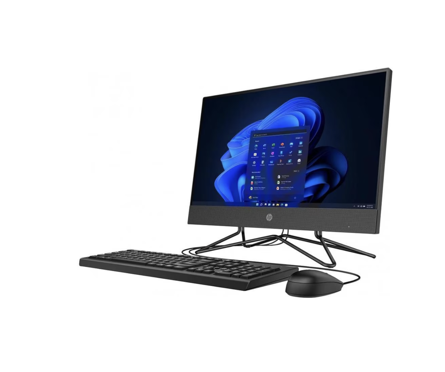 PC All in One HP 205 G4, AMD Ryzen 3, 8GB RAM, SSD 256GB, Pantalla de 21.5", Windows 11 Home, Modelo: 7F5K0LT