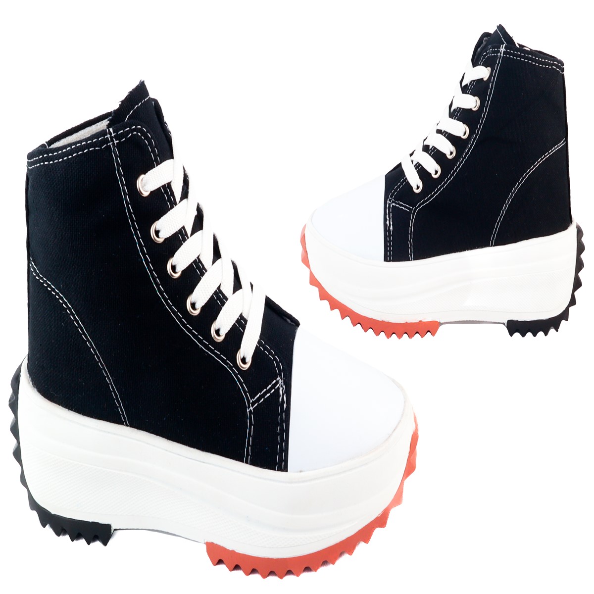 Tenis Plataforma Bota Chunky Urbano Suela Gruesa 4165-nb.