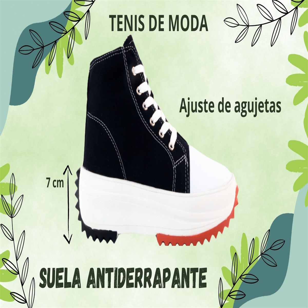 Tenis Plataforma Bota Chunky Urbano Suela Gruesa 4165-nb.