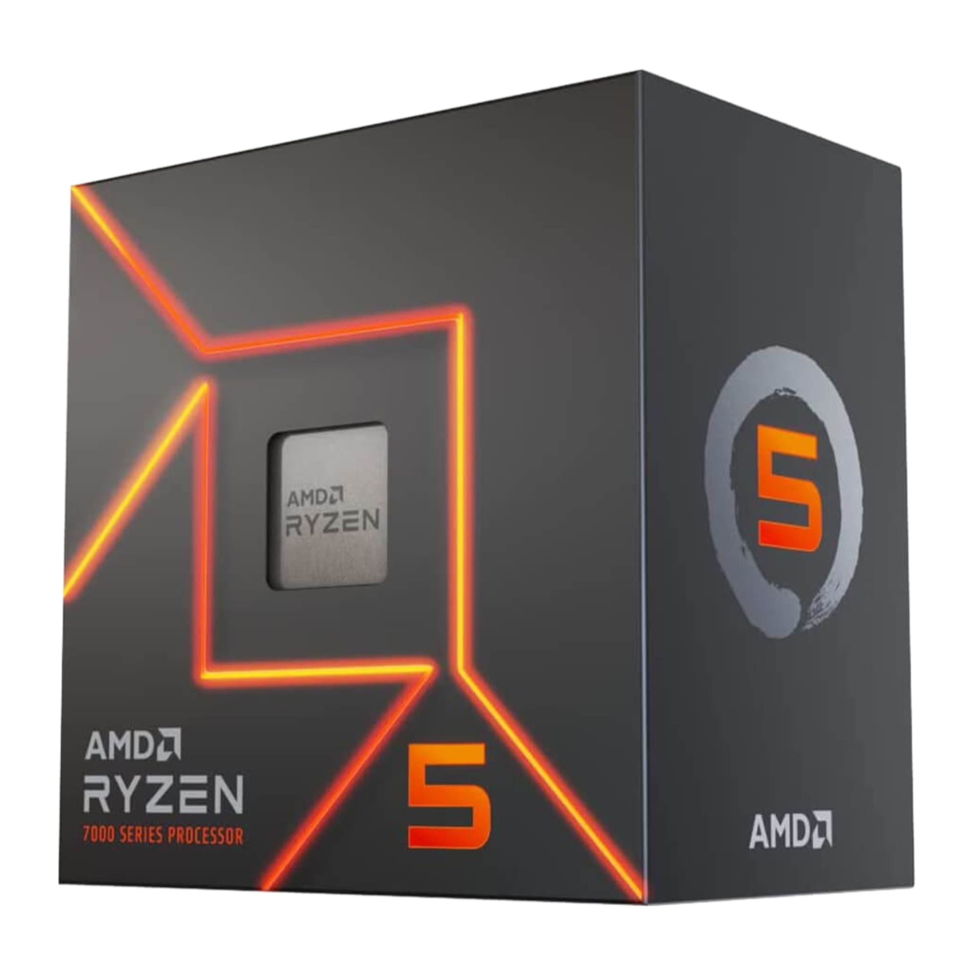 Procesador AMD Ryzen 5 7600, AM5, 6 Núcleos, 3.8 GHz, Gráficos Radeon, Disipador Wraith Stealth.