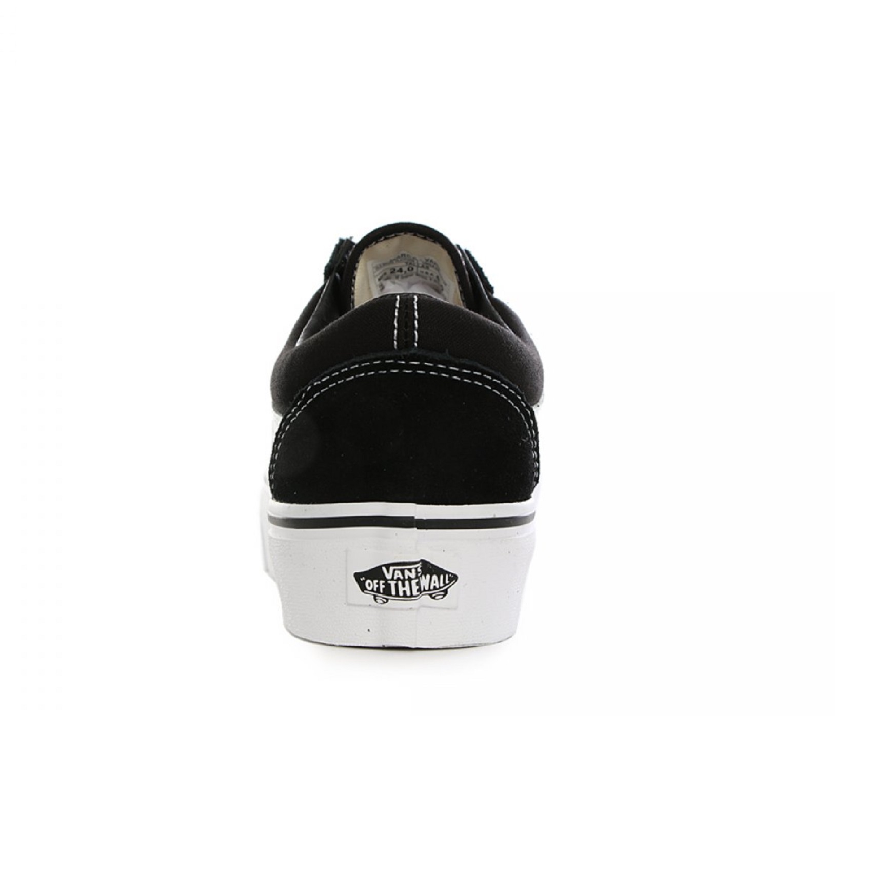 Tenis Vans Old Skool Plataforma negro/blanco mujer.