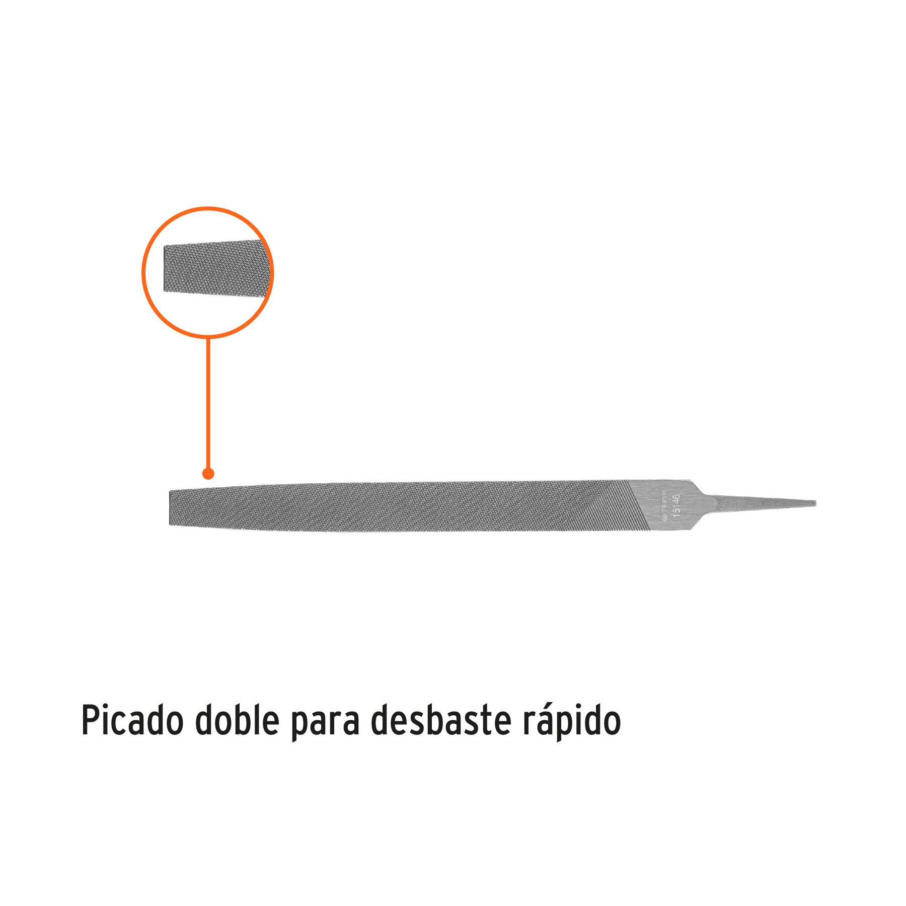 LIMA PLANA BASTARDA 12", TRUPER 15146