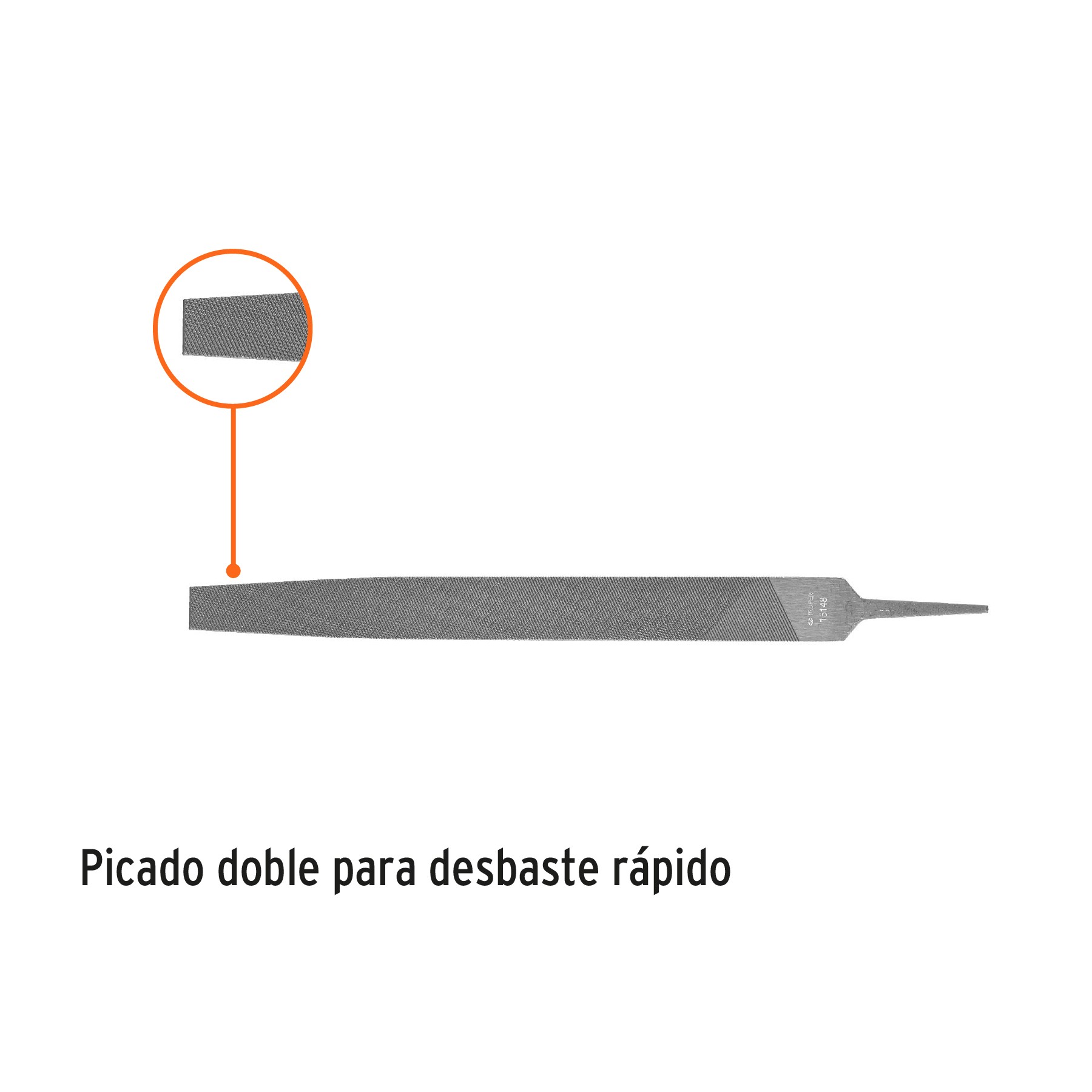 LIMA PLANA BASTARDA 14", TRUPER 15148