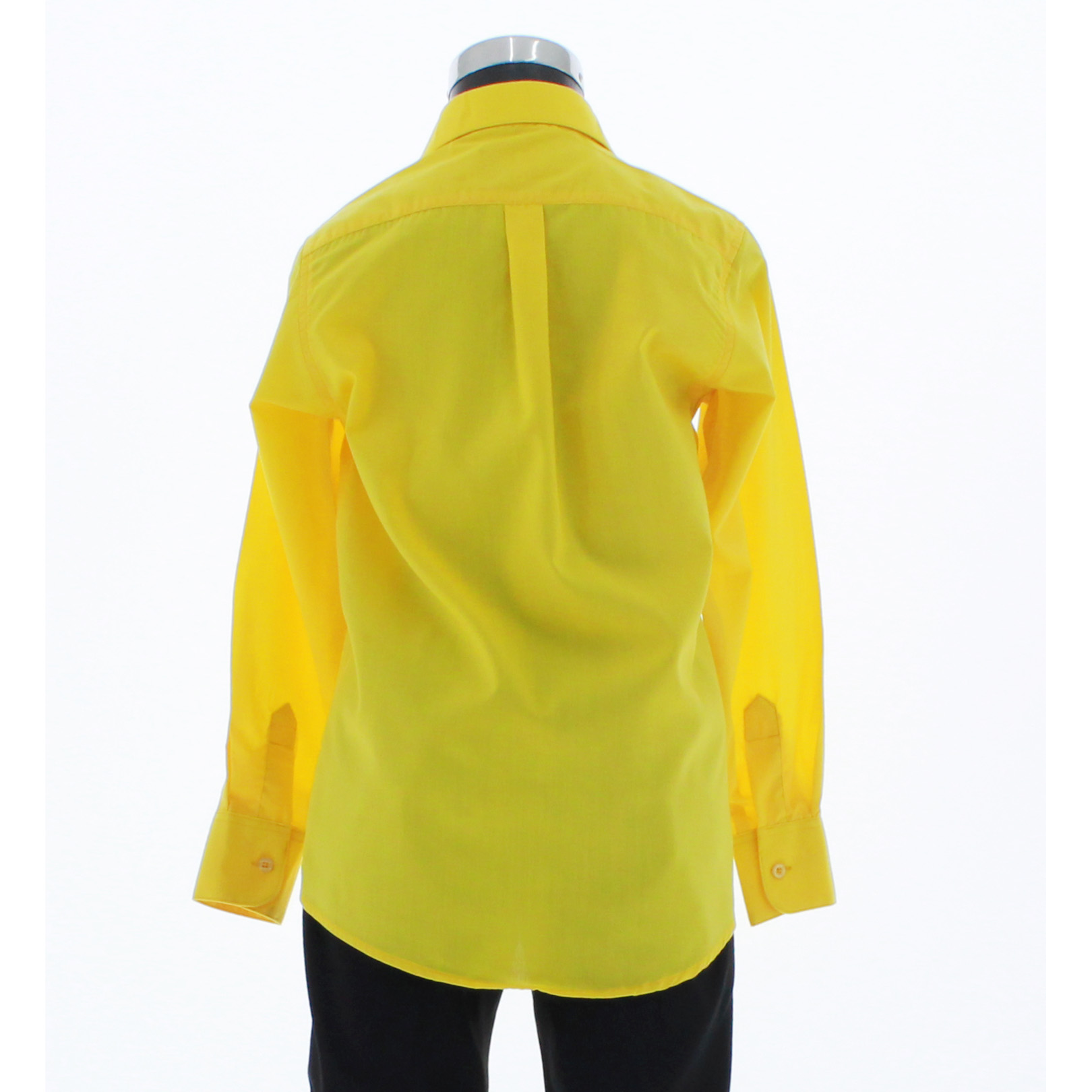 Camisa De Vestir Niño Color Amarillo Manga Larga 3596 2-18 Años..