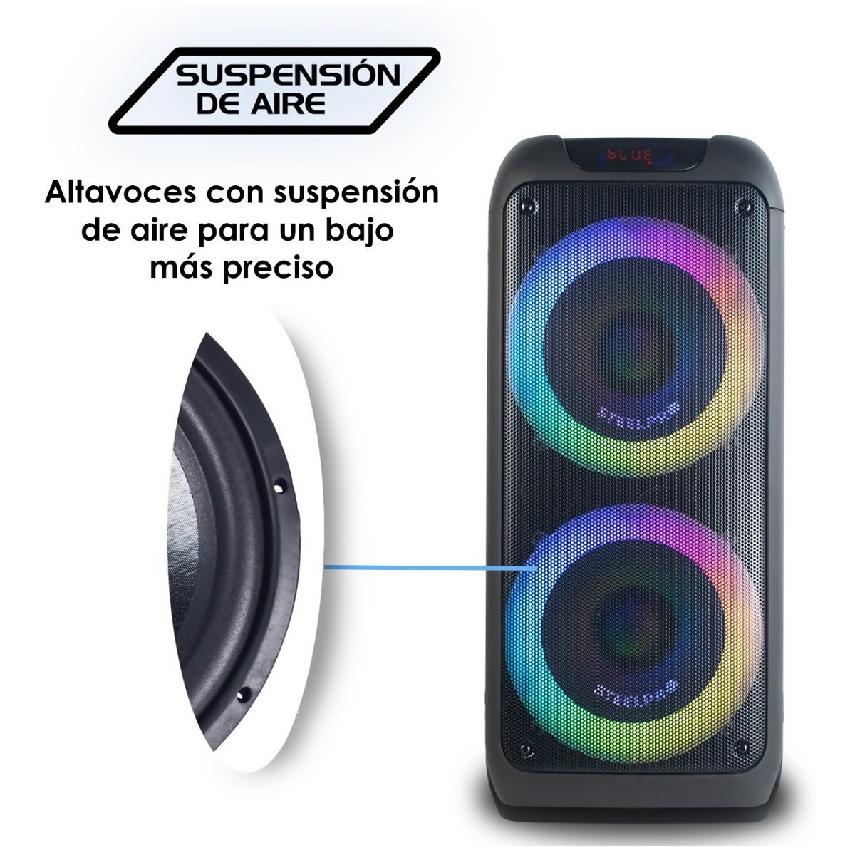 Bocina SteelPro Technologies Nebula Con Batería Recargable