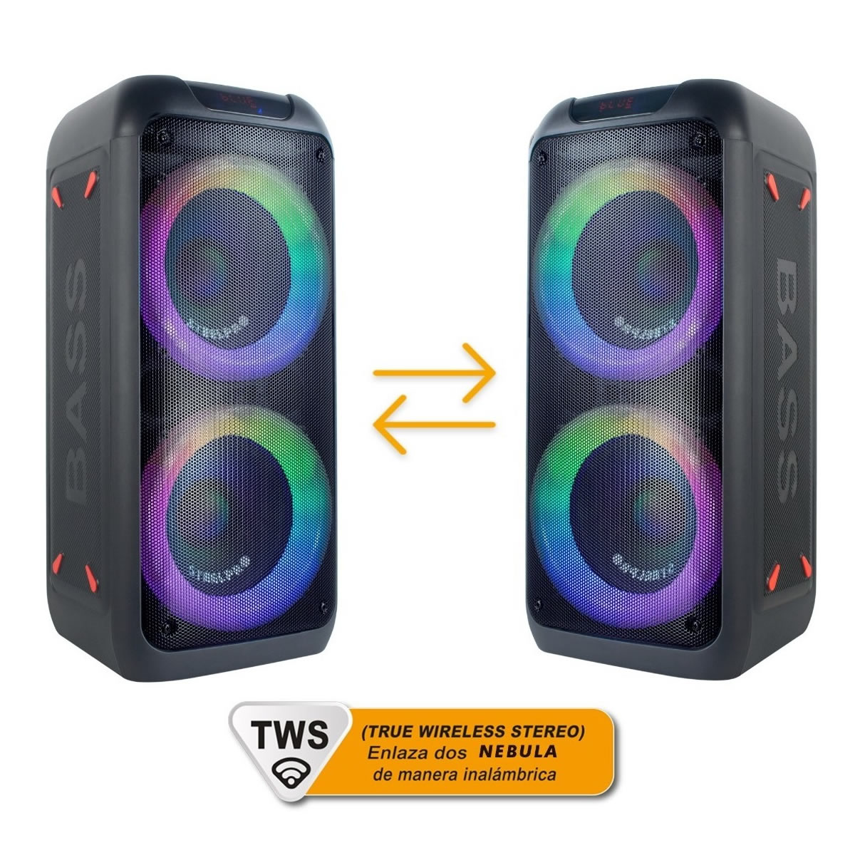Bocina SteelPro Technologies Nebula Con Batería Recargable