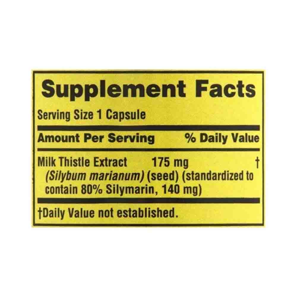 Cardo Marino 175mg Spring Valley 90 capsulas Milk Thistle 
