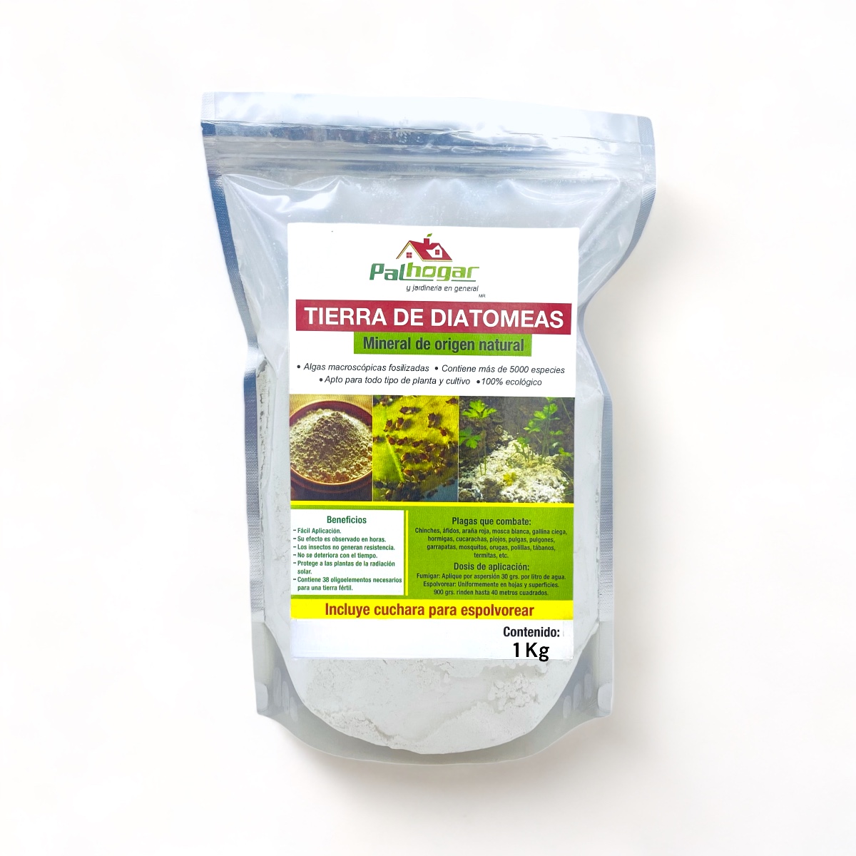 Polvo De Diatomeas Insecticida Tierra Diatomeas Chinches 1 kg 