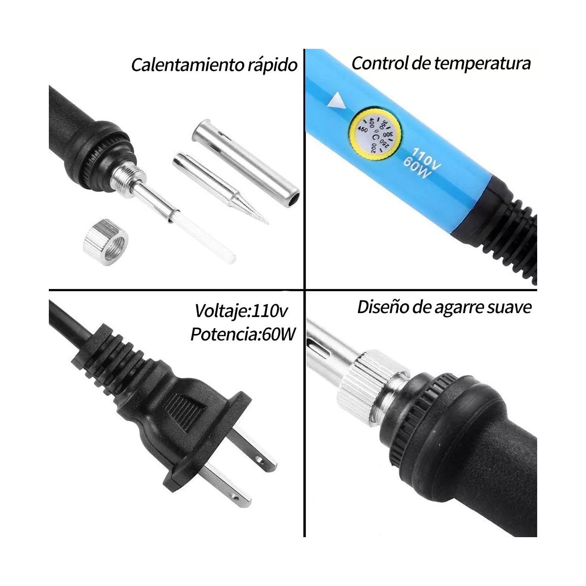 Kit De Soldador Eléctrico C/herramientas, Puntas, Multímetro