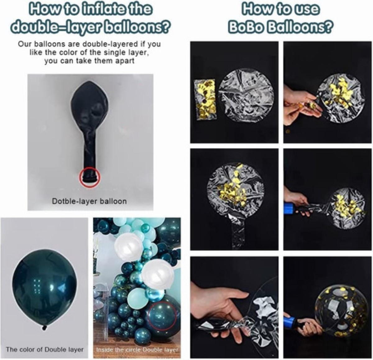 Kit De Arco De Guirnalda De Globos Azul Oscuro 