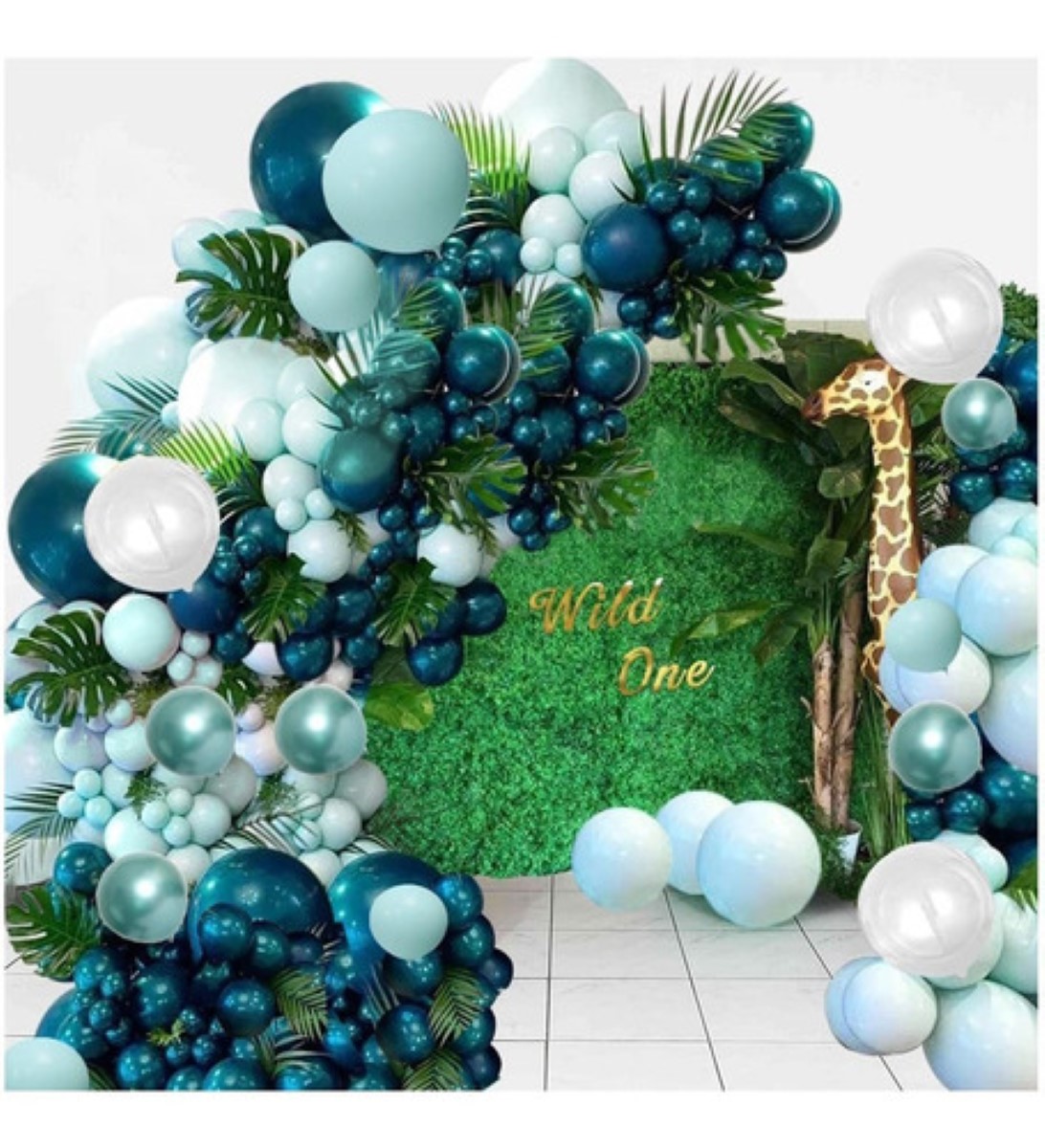 Kit De Arco De Guirnalda De Globos Azul Oscuro 