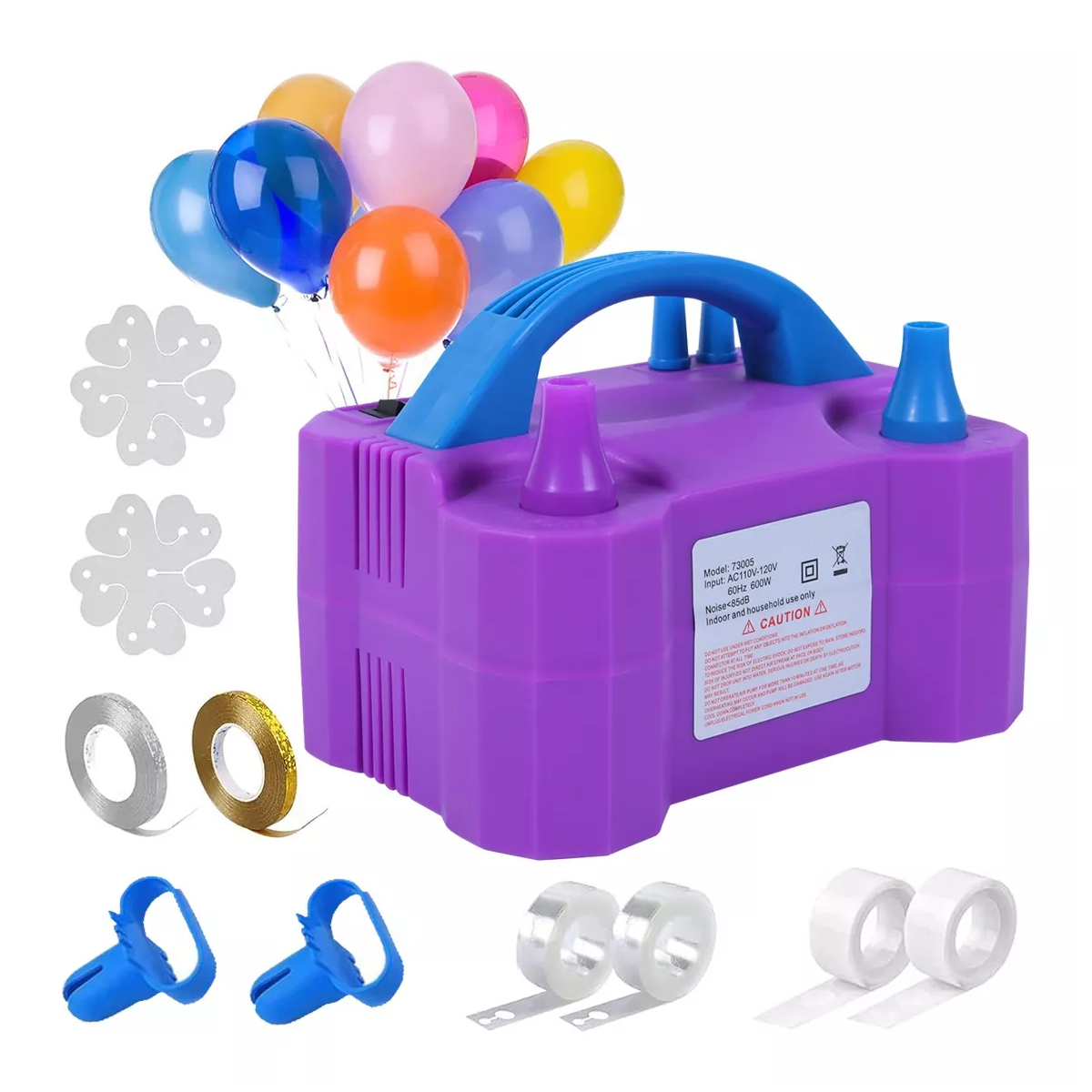 Bomba De Aire Eléctrica Para Inflar Globos Bomba Fiestas