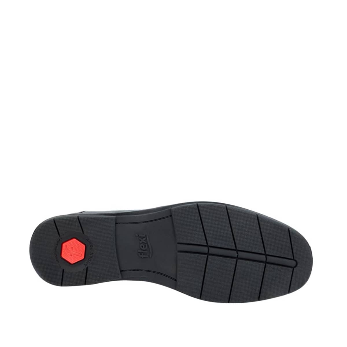 Zapatos casuales mocasines de piel, color negro, marca Flexi, para hombre, mod. 1081861