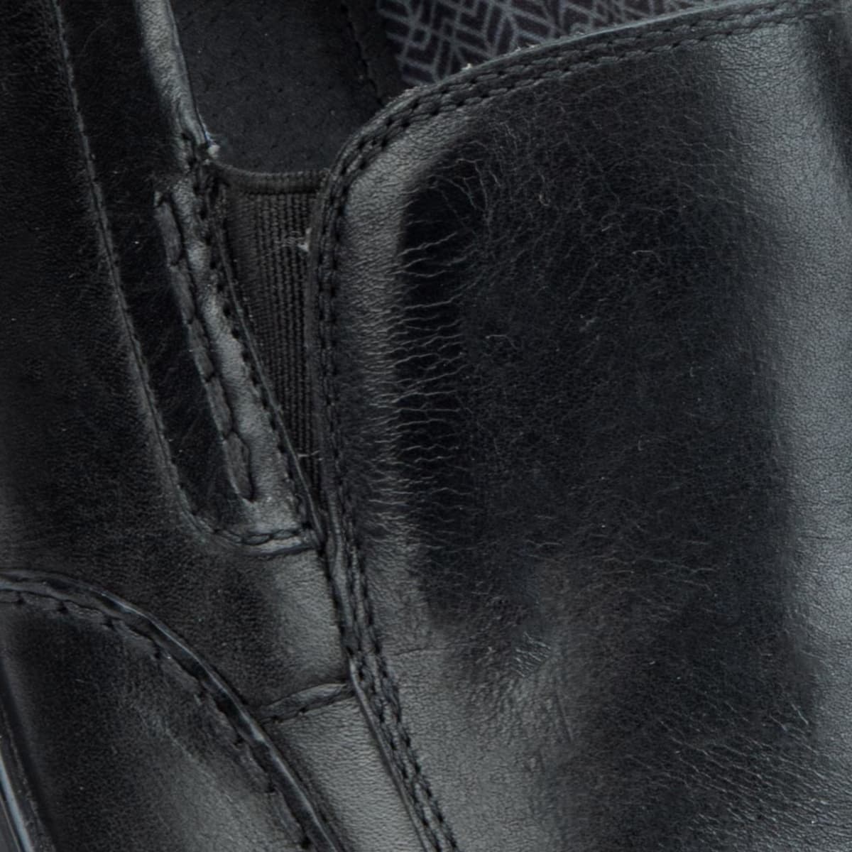 Zapatos casuales mocasines de piel, color negro, marca Flexi, para hombre, mod. 1081861