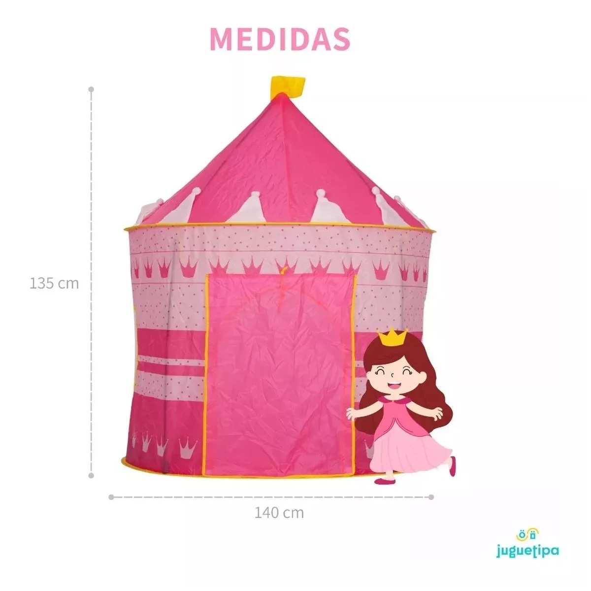 Tienda De Juego Castillo De Princesa Con Luces Para Niñas Rosa