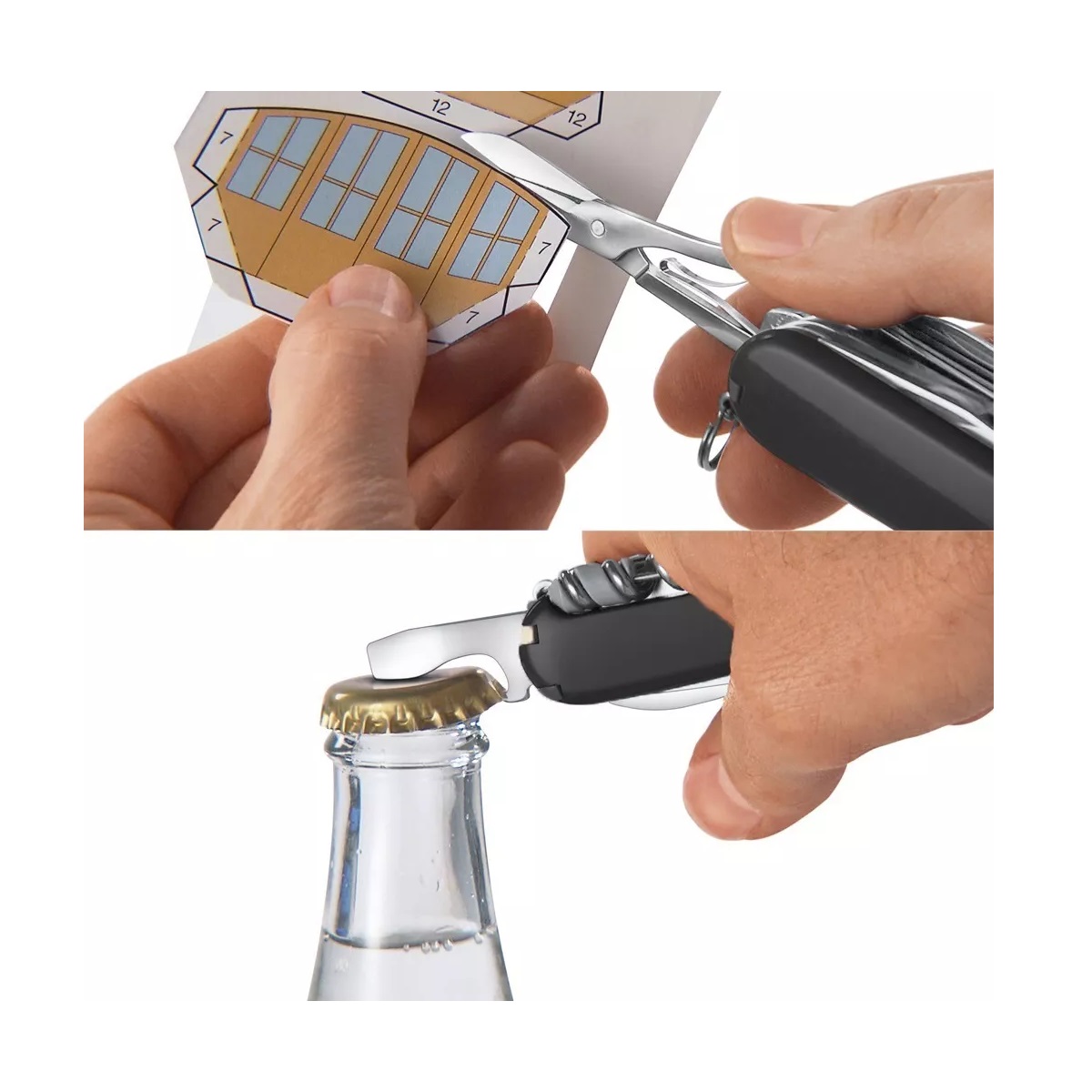 Navajas Multiherramienta De Acero Inoxidable Para Camping Negro