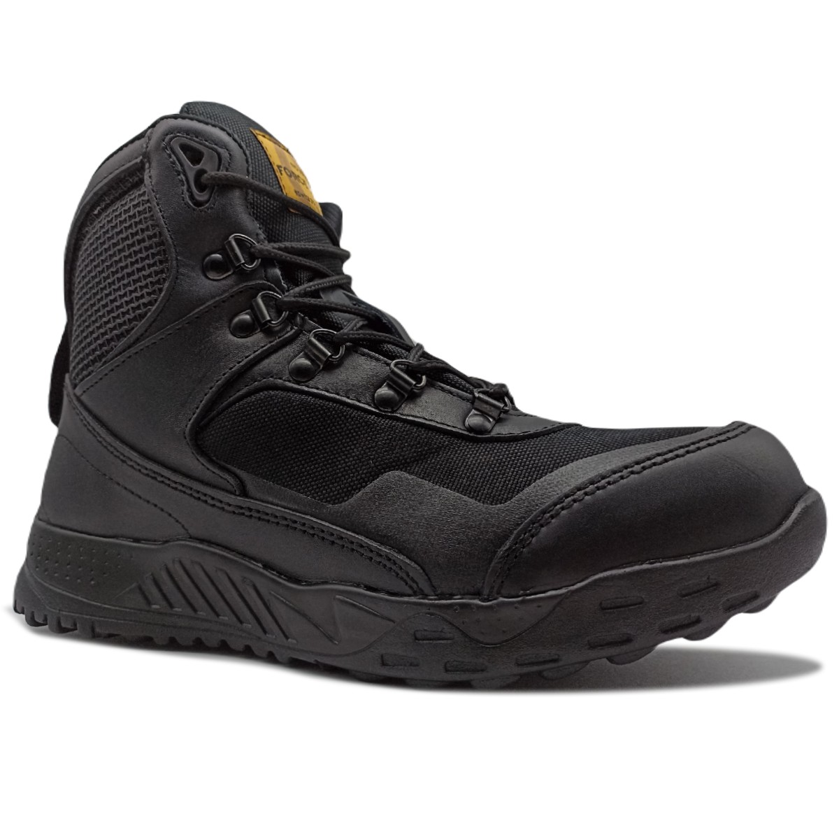 Bota Táctica de Piel Tipo Swat Ligera Cómoda Certificada 3700