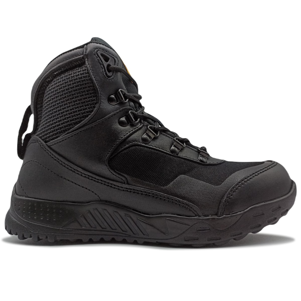 Bota Táctica de Piel Tipo Swat Ligera Cómoda Certificada 3700