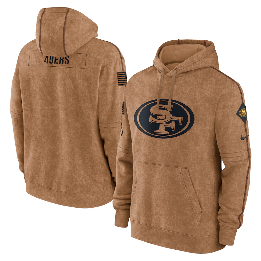 Sudadera San Francisco 49ers Salute to Service Brown Cafe talla M