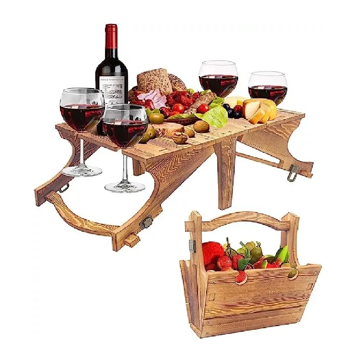 Mesa De Picnic Para Vino Al Aire Libre Mesa Plegable