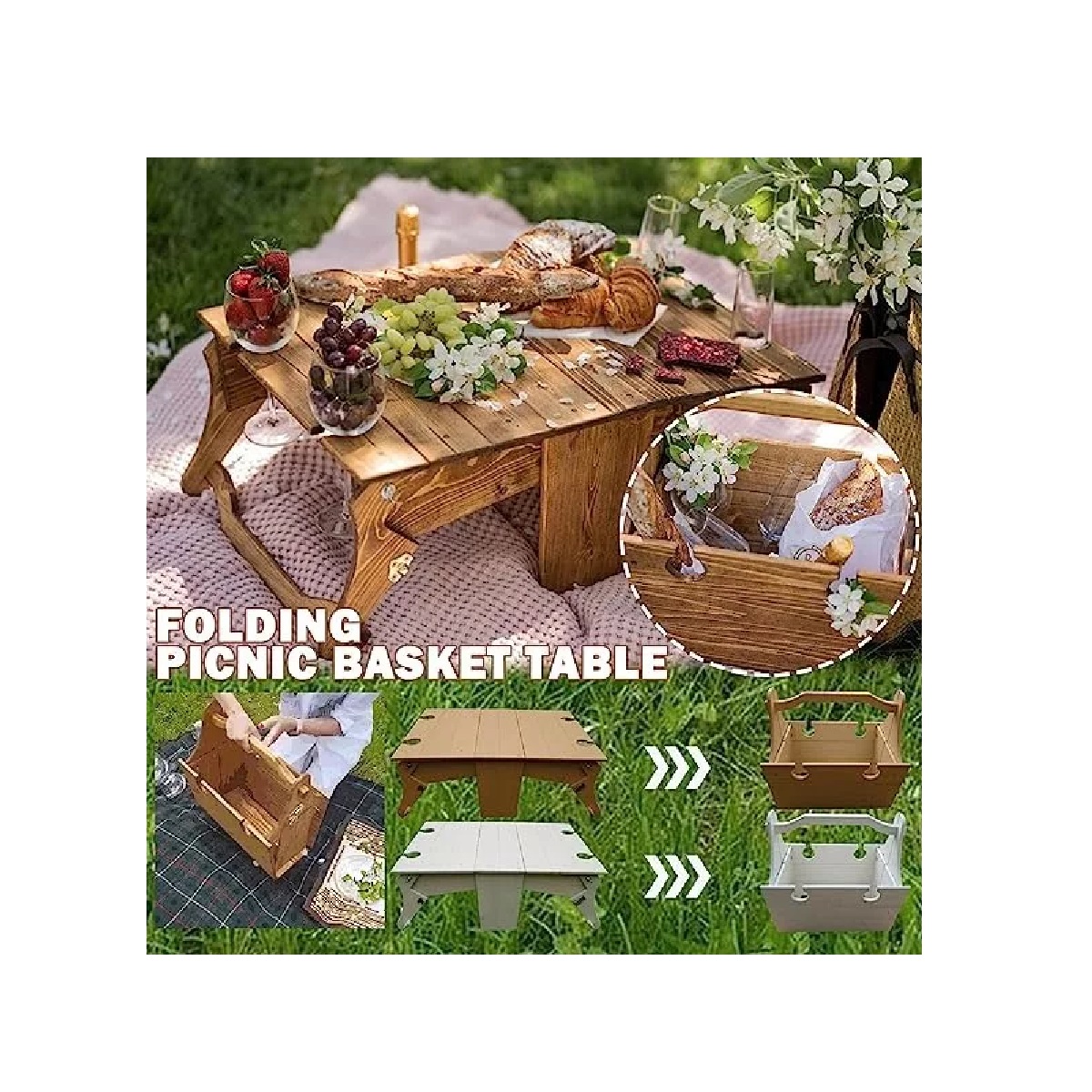 Mesa De Picnic Para Vino Al Aire Libre Mesa Plegable