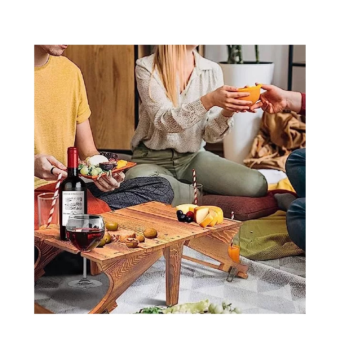 Mesa De Picnic Para Vino Al Aire Libre Mesa Plegable