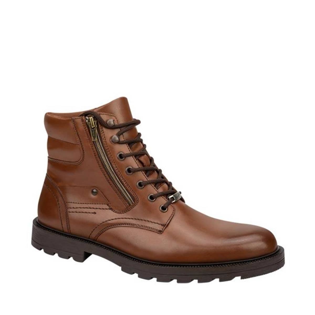 Botines casuales para hombre, marca Michel Domit tipo leñador color café, mod. 1091370