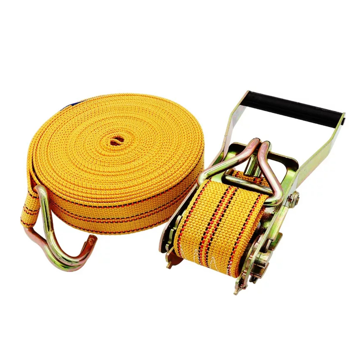 Eslingas Matraca 5cmx10m 1500kg Cinchos Para Amarrar Carga Amarillo