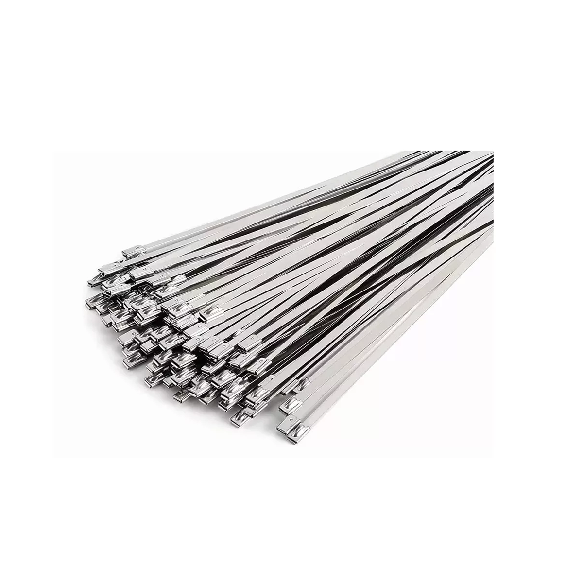 Kit 100 Piezas Cincho Metalico Acero Inoxidable 20cm Multiusos