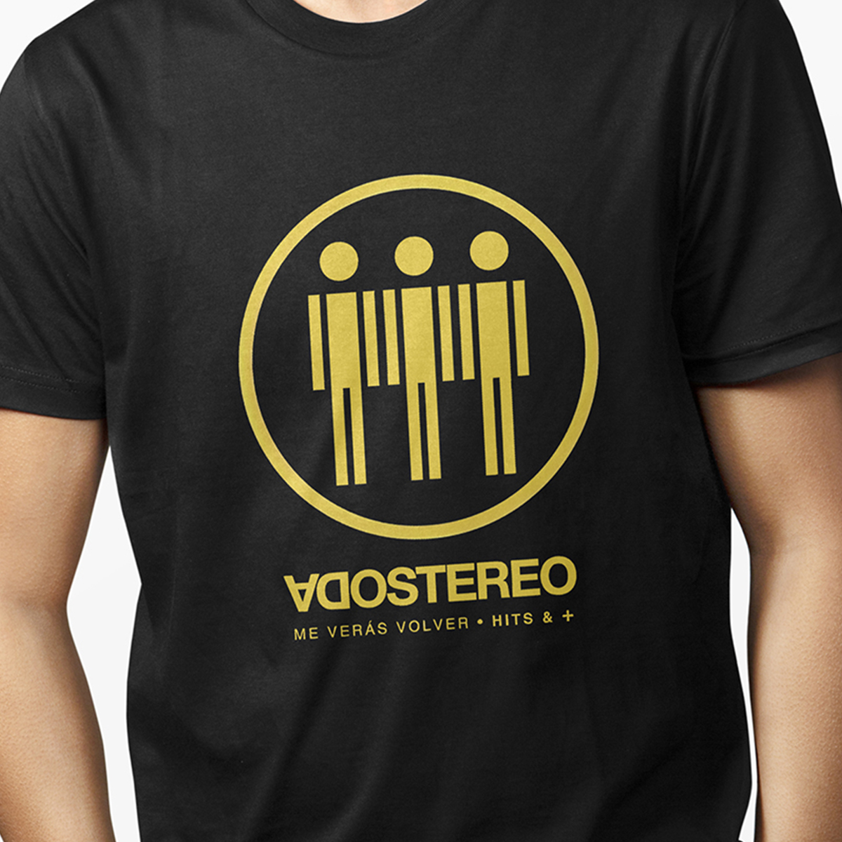 Playera Urbana Negra para Hombre - Soda Stereo: Me veras volver