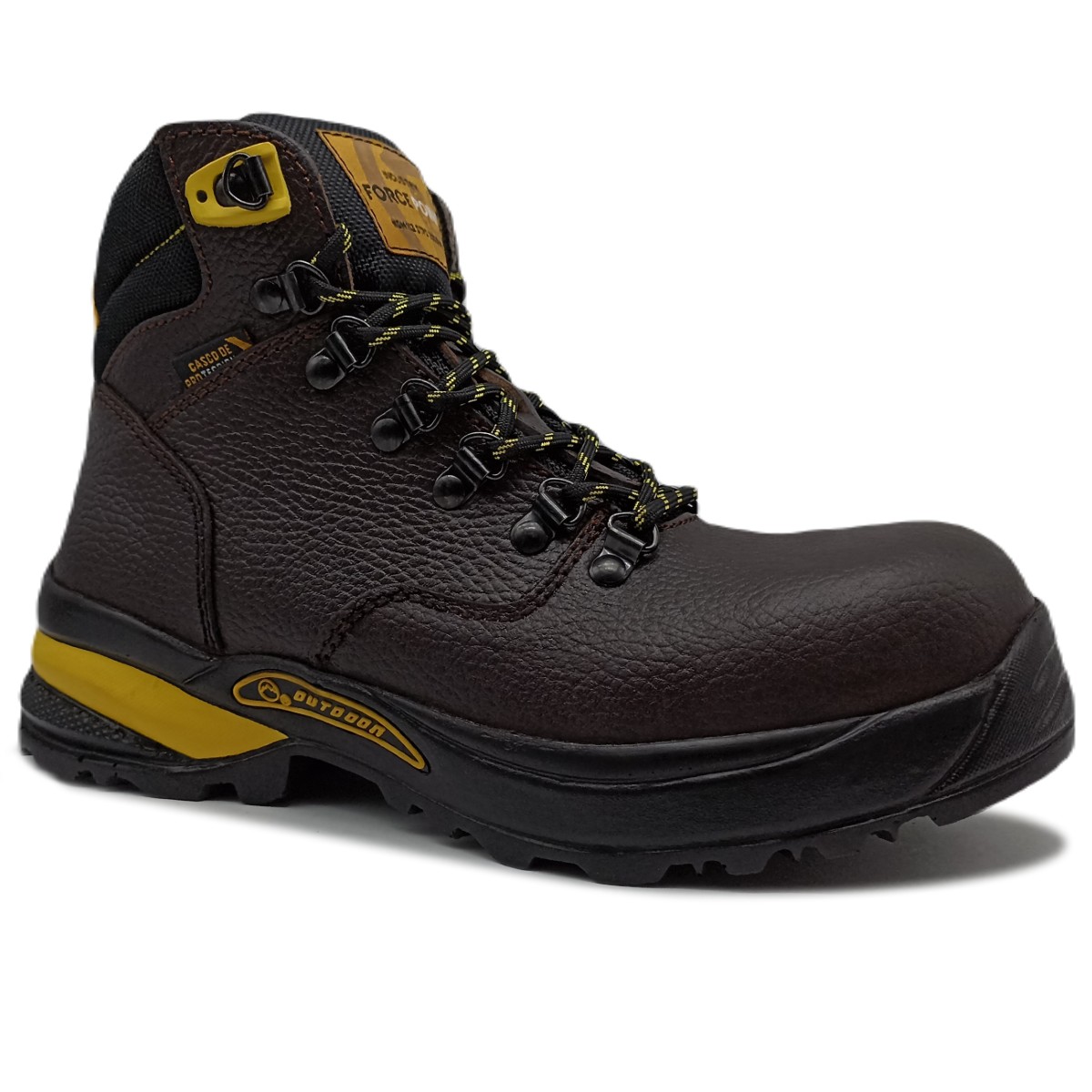 Bota Industrial de Piel Certificada Nom-113 con Casco de Seguridad 392