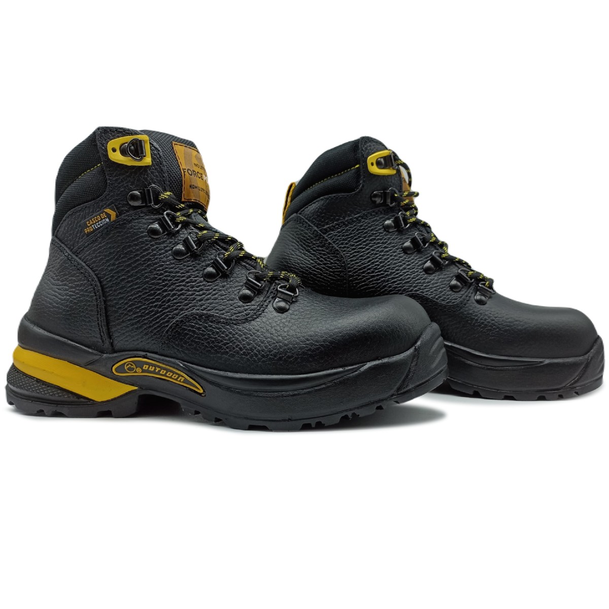 Bota Industrial de Piel Certificada Nom-113 con Casco de Seguridad 392