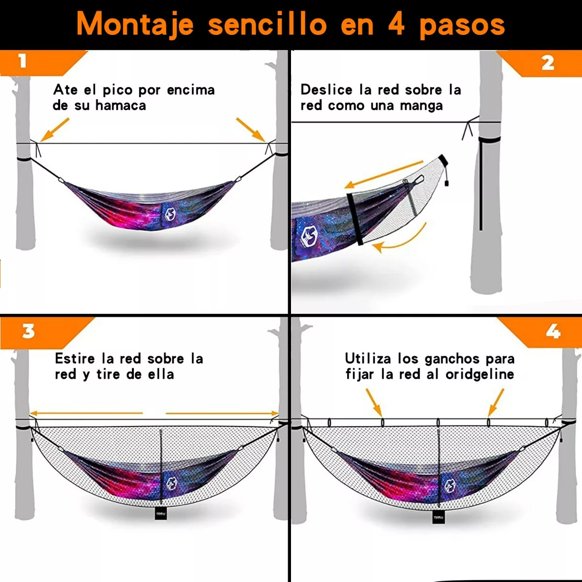 Mosquitero Ligero Para Hamacas Genérico Para Acampada 