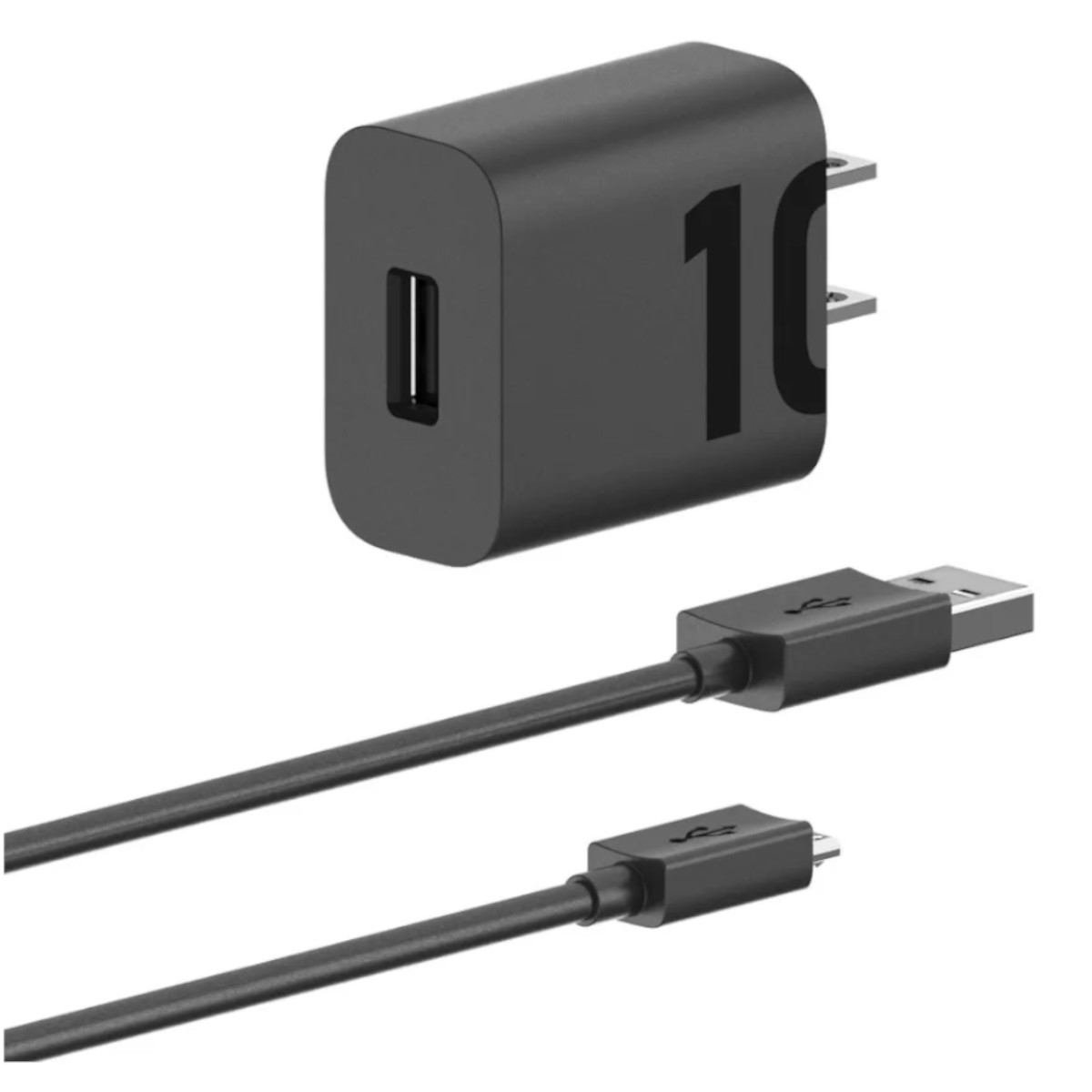 Cargador Motorola 10W salida USB con cable Micro USB (1mt)
