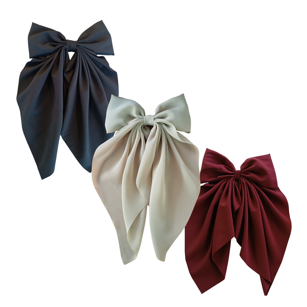 Trío de moños colitas - Cute as a Bug - Accesorios para el cabello.