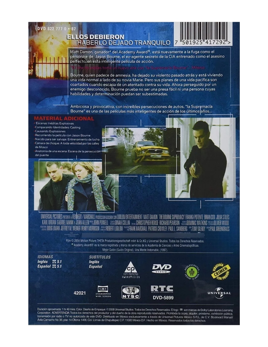 La Supremacia Bourne (2004)