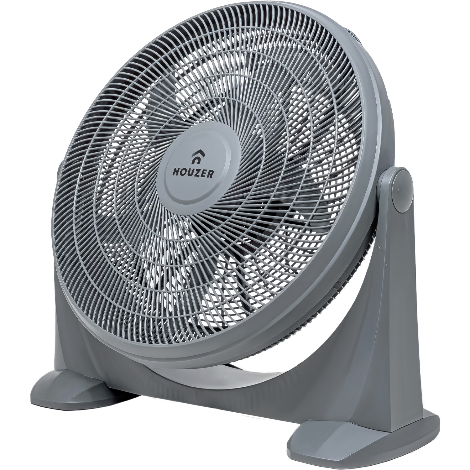 Ventilador De Piso 23  Gris 5 Aspas Potente Casa Hogar