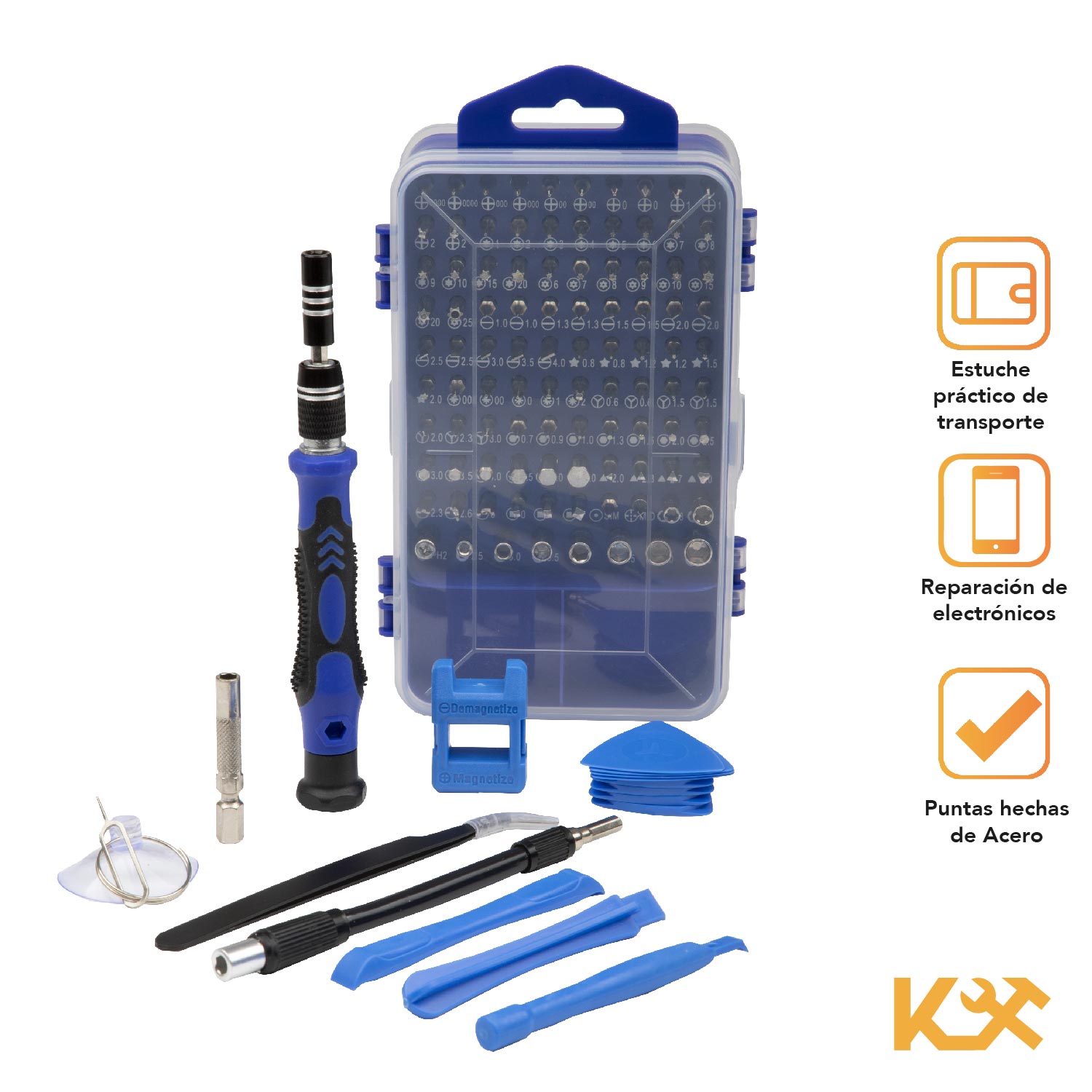 Desarmador Kit Reparacion Celulares Tablets Laptops 117 En 1 