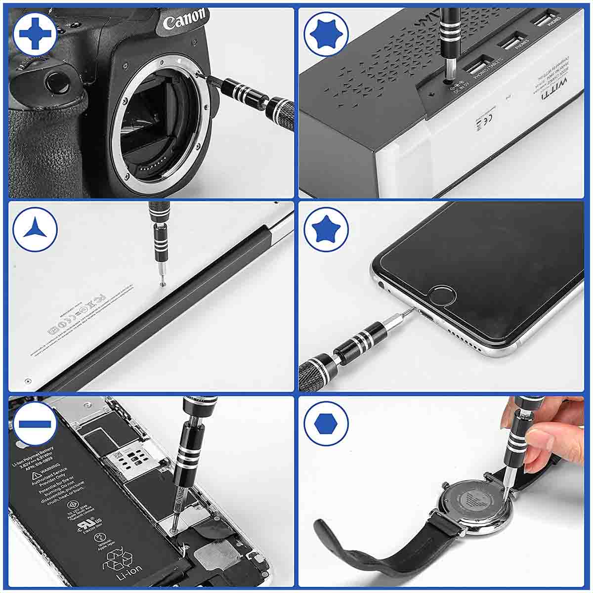 Desarmador Kit Reparacion Celulares Tablets Laptops 117 En 1 