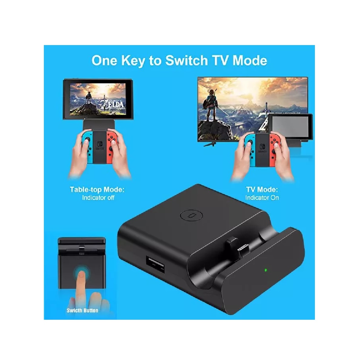 Base De Tv Hdmi 4k Para Nintendo Switch/ Oled