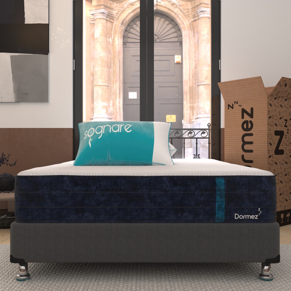 Colchón Individual Greco Dormez Extra Confort + Almohada Sognare