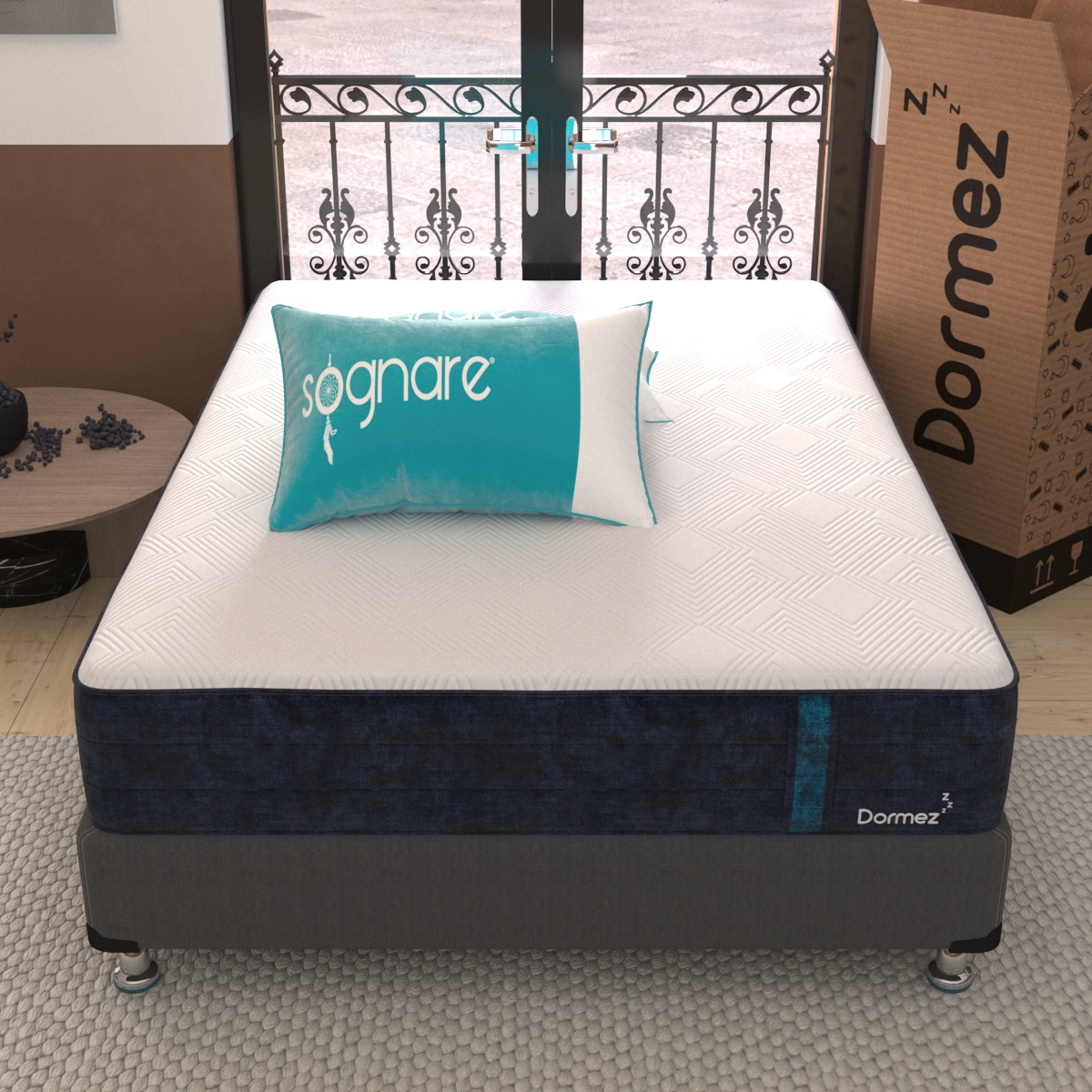 Colchón Individual Greco Dormez Extra Confort + Almohada Sognare