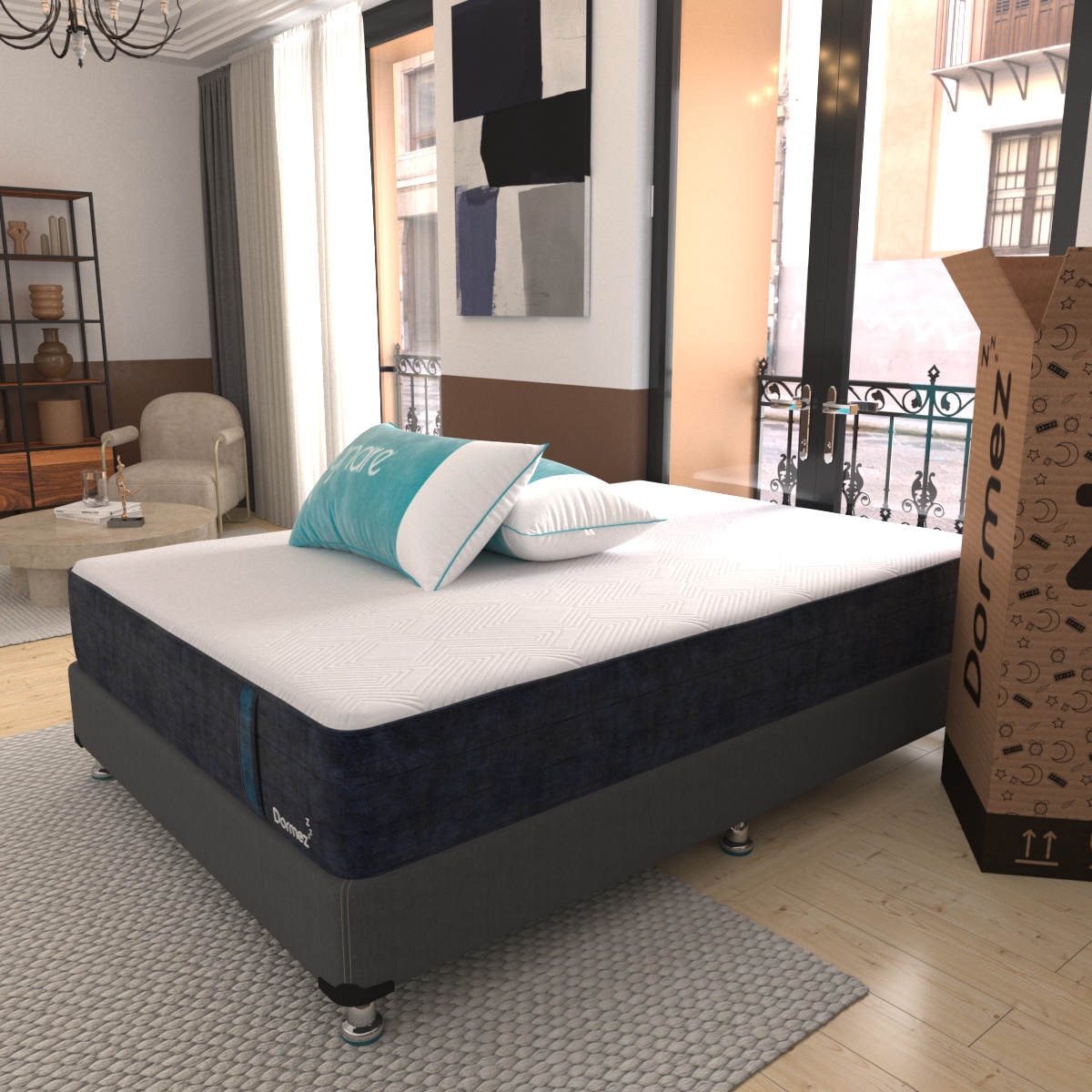 Colchón Individual Greco Dormez Extra Confort + Almohada Sognare