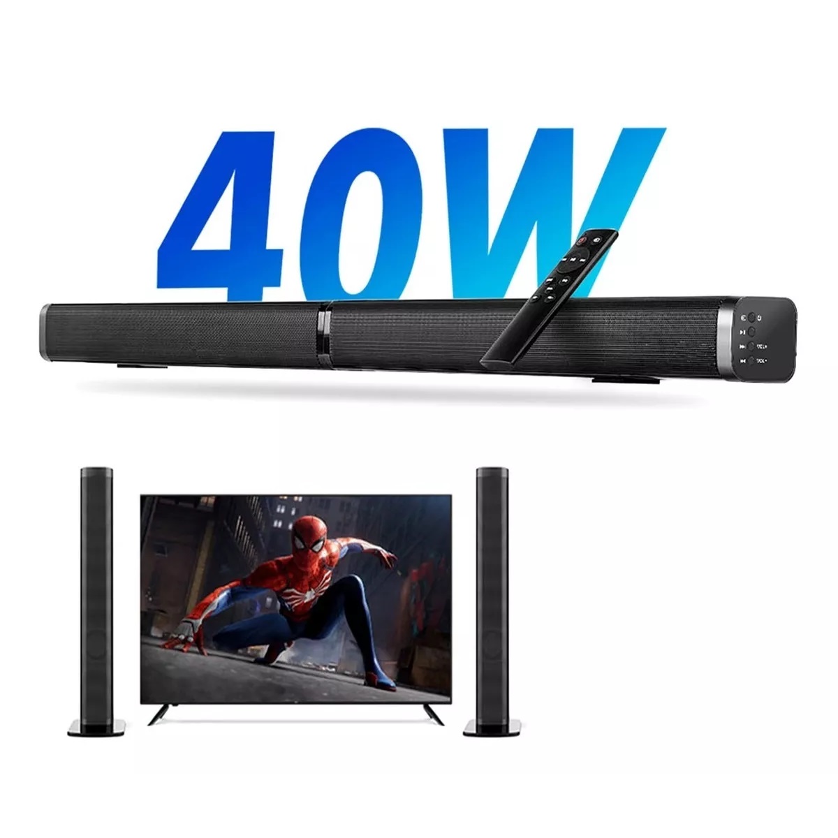 Barra De Sonido Cine En Casa Desmontable Bluetooth Bocinas