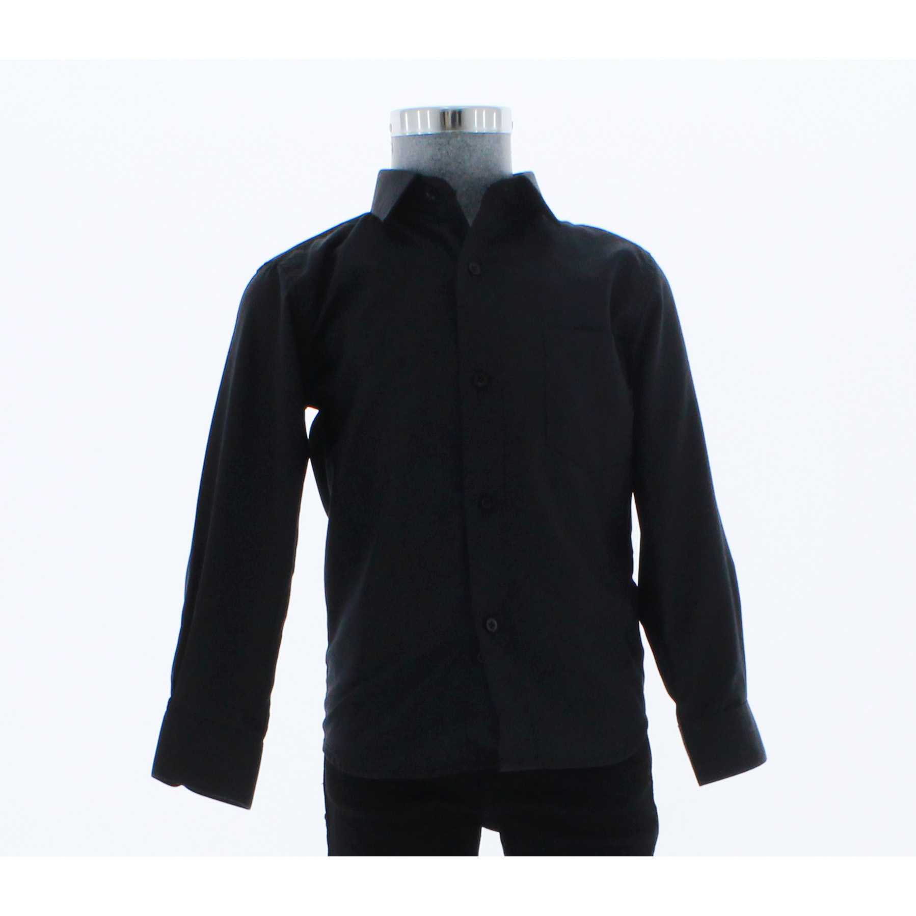 Camisa Negra De Vestir para Niño Manga Larga 3607 2-18 Años.