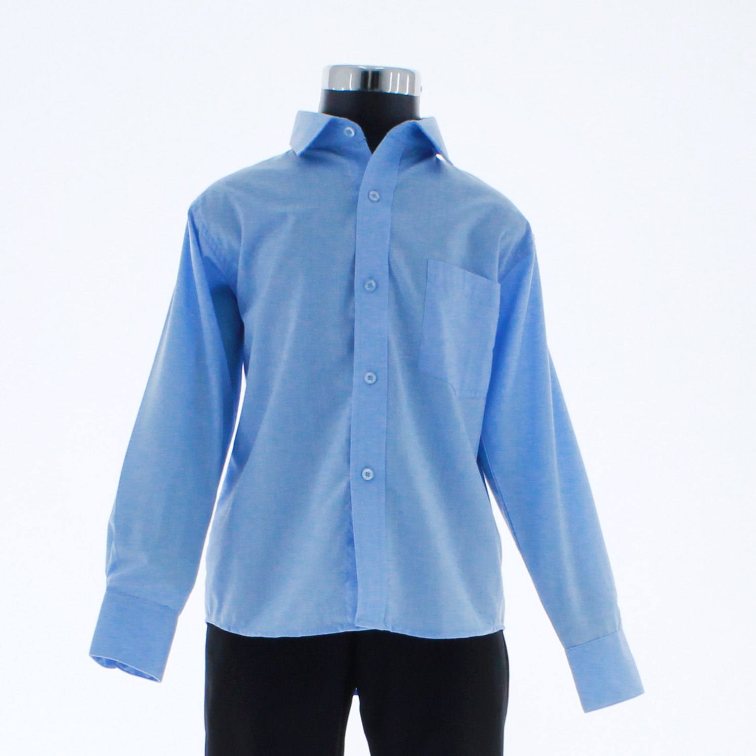 Camisa Azul Cielo De Vestir para Niño Manga Larga 3609 2-18 Años..