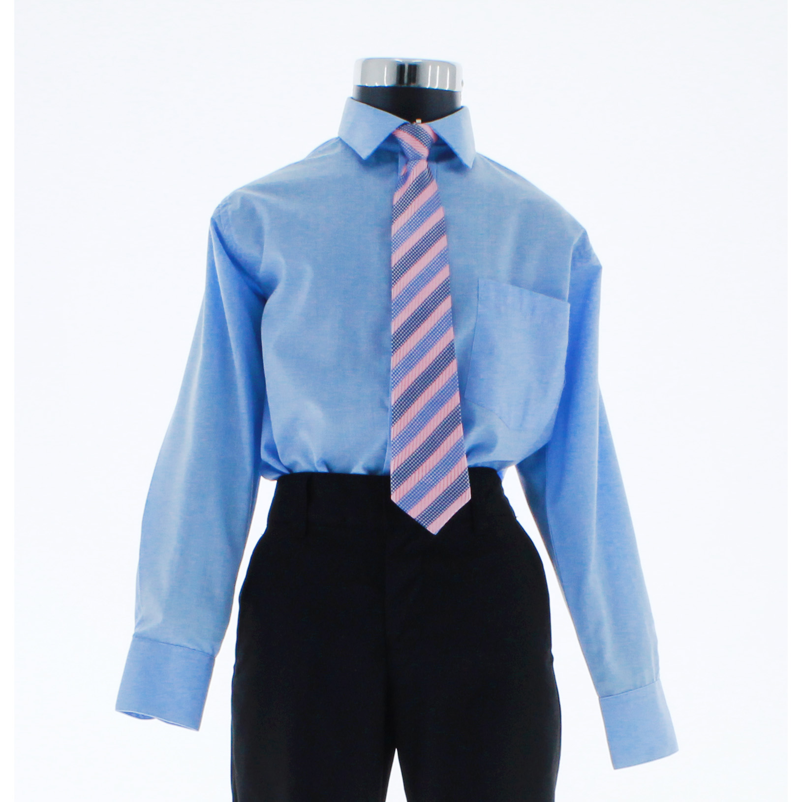 Camisa Azul Cielo De Vestir para Niño Manga Larga 3609 2-18 Años..