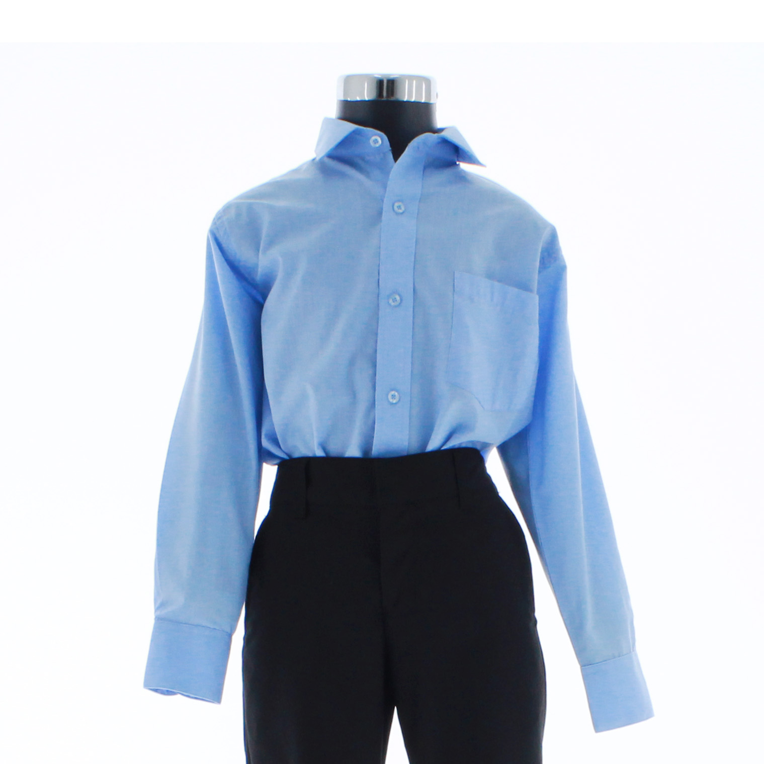 Camisa Azul Cielo De Vestir para Niño Manga Larga 3609 2-18 Años..