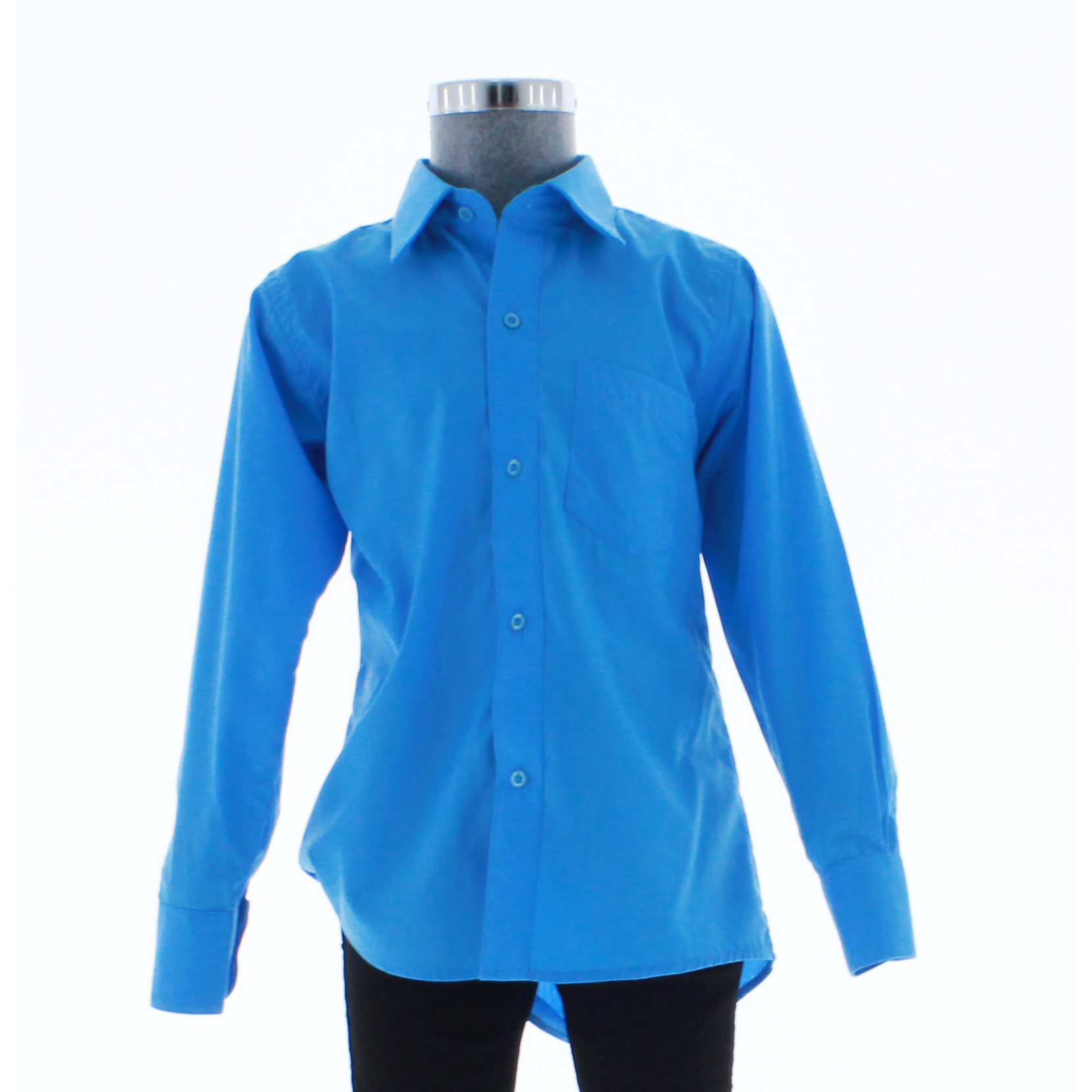 Camisa Azul Turquesa De Vestir para Niño Manga Larga 3610 2-18 Años..